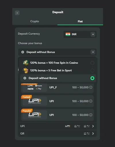 add funds to your account step 3 upi