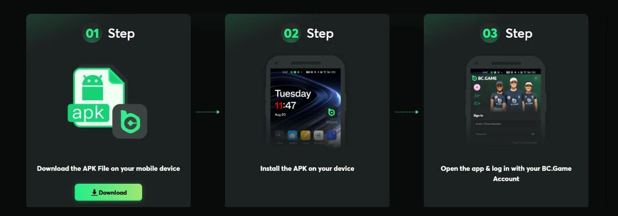 bcgame apk download steps